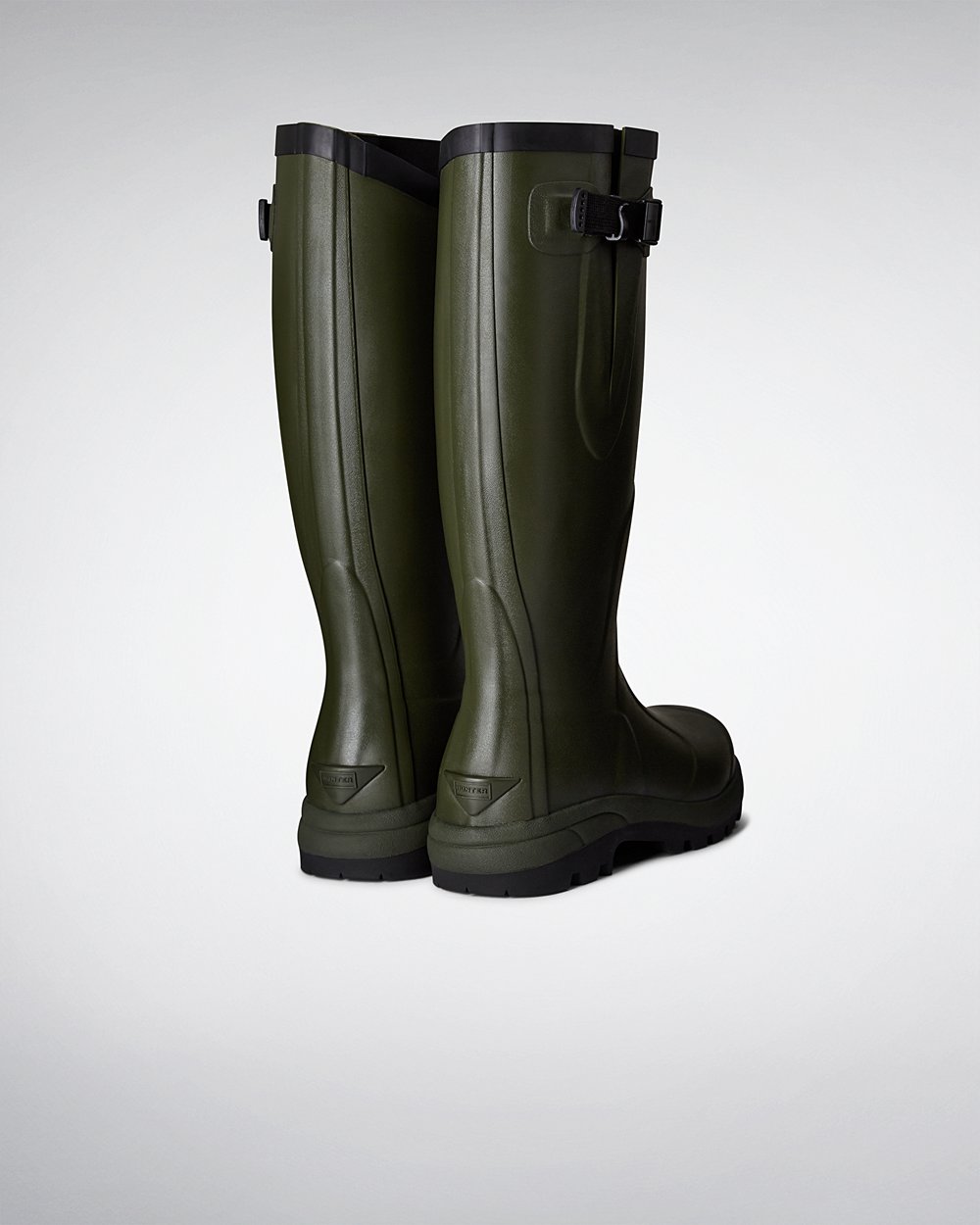 Galochas Altas Hunter Feminina Verde Escuro Oliva - Balmoral Classic - 70TWFIEOV